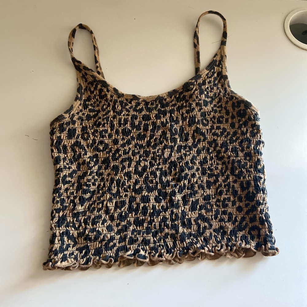 Cheetah Hollister crop top